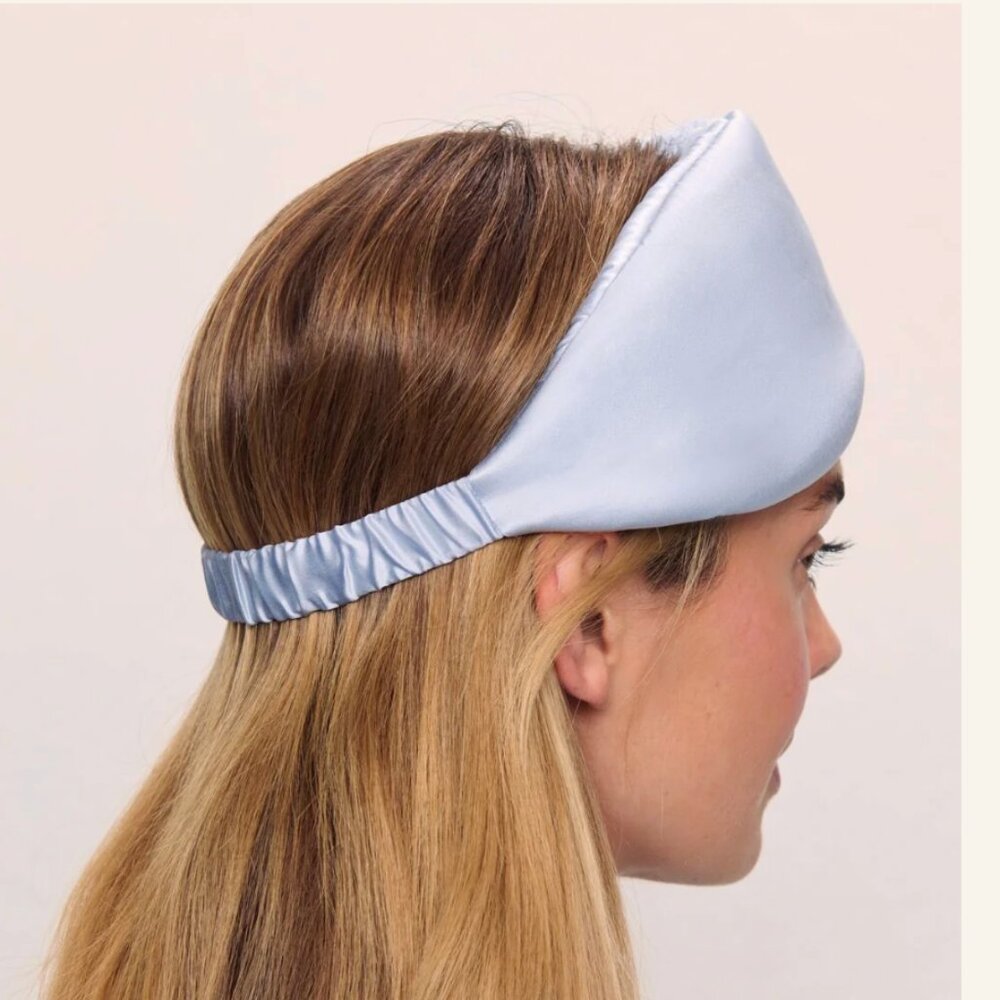 Elegant Blue Satin Headband